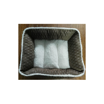 Culcus dreptunghiular pentru caini cu doua fete Enjoy 60x55x20cm